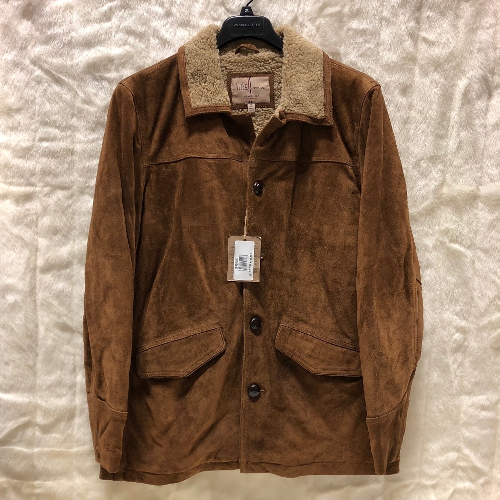 Mens XL Wilsons Vintage Leather Jacket
